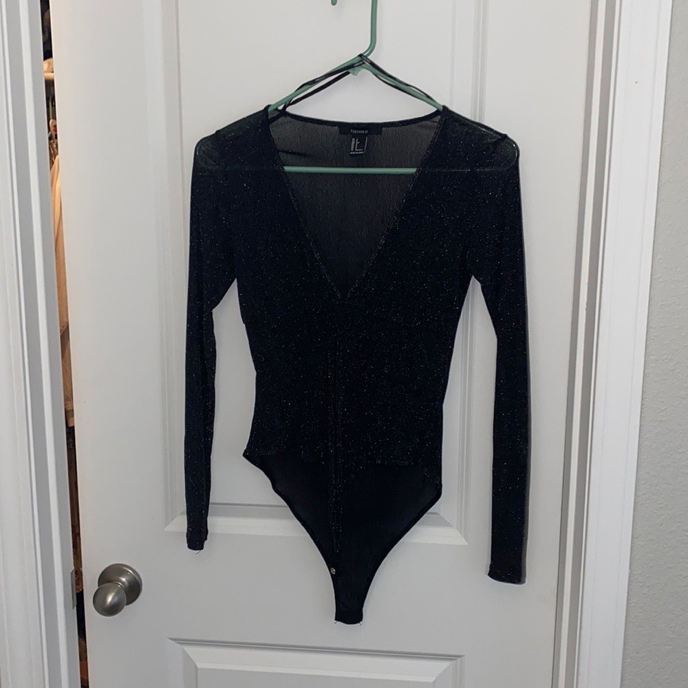 Sparkles black bodysuit